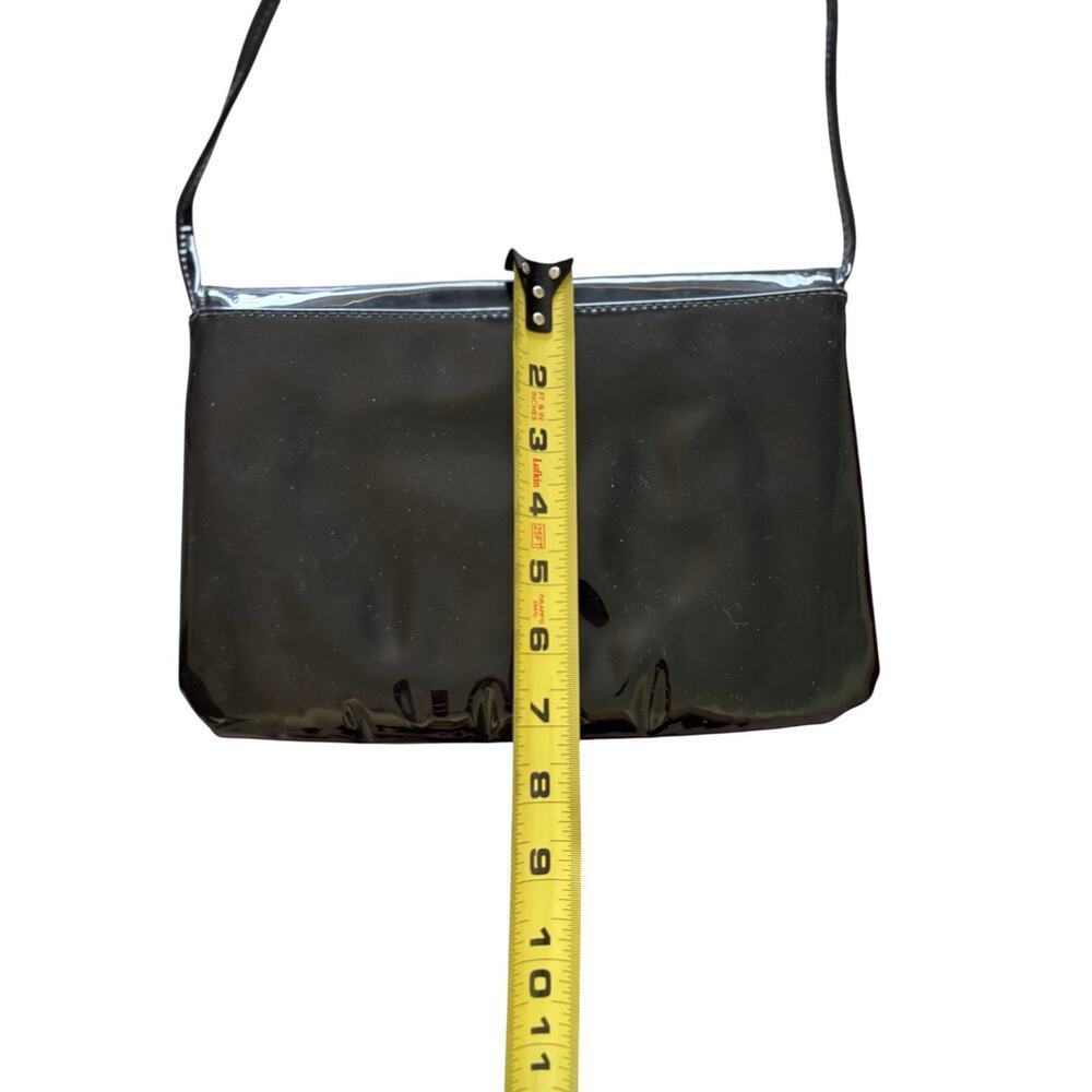Mardane Black Patent Leather USA Shoulder Bag Clutch Purse Y2k Vinage - Picture 6 of 10